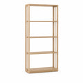 Bambus Standregal mit 4 Regalböden rechteckig Natur 70 x 30 x 170 cm
