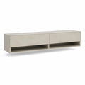 TV Lowboard 180 x 40 x 45 cm MDF Betonoptik Rechteckig Grau